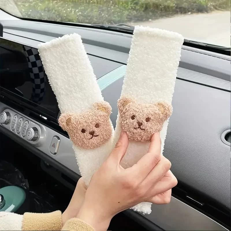 Urocza osłona na pas bezpieczeństwa – miękki ochraniacz na ramię i szyję z poliestru, idealny prezent świąteczny